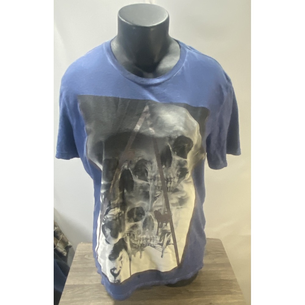 Skull T-Shirt Size Large Short Sleeve Tee Men's Shirt By William Rast